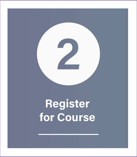 step 2 - register for a course